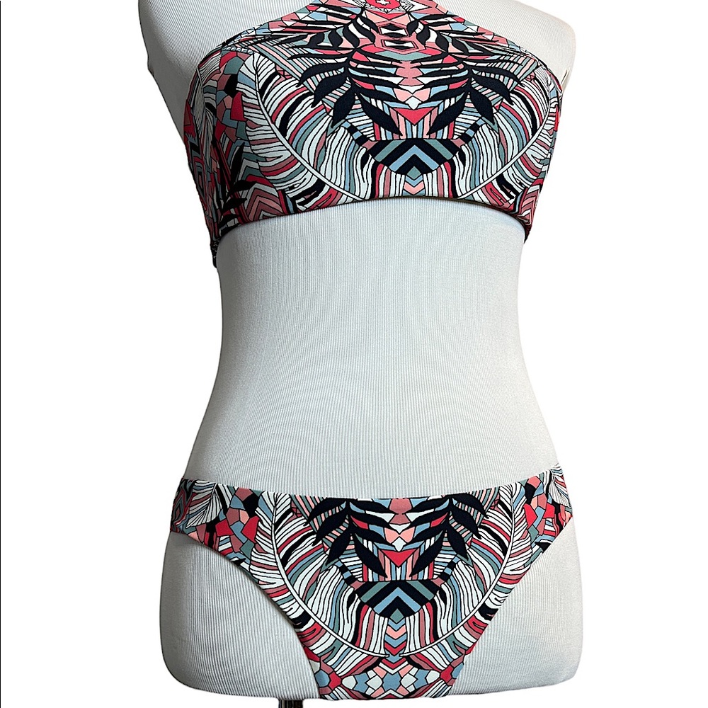 NEW Billabong Bikini Bottoms MD Wave Daze Lowrider Full Coverage Swim Surf lined